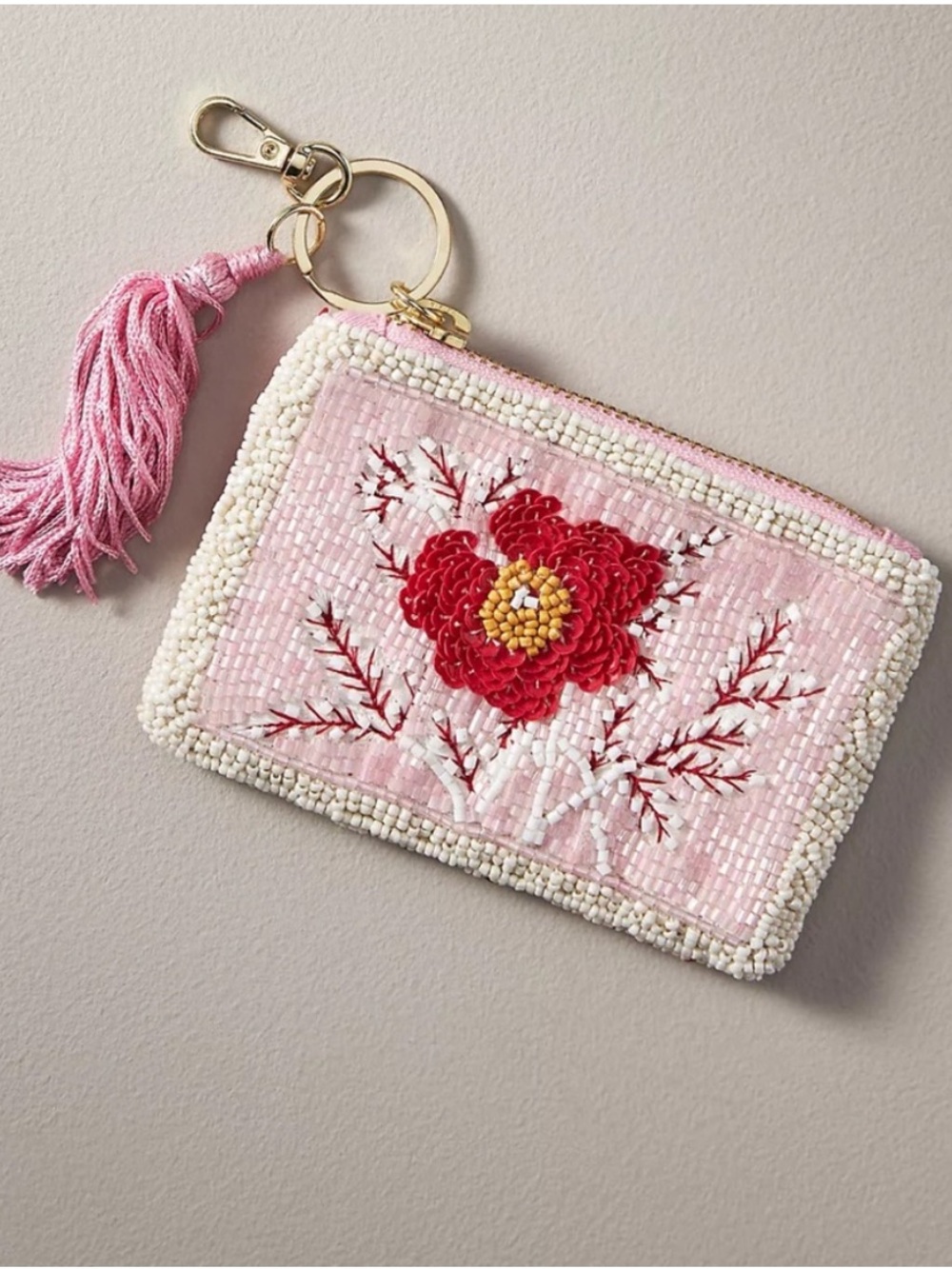 Anthropologie beaded pouch